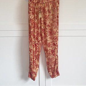 Z&L Europe Bohemian Floral Drawstring Joggers
